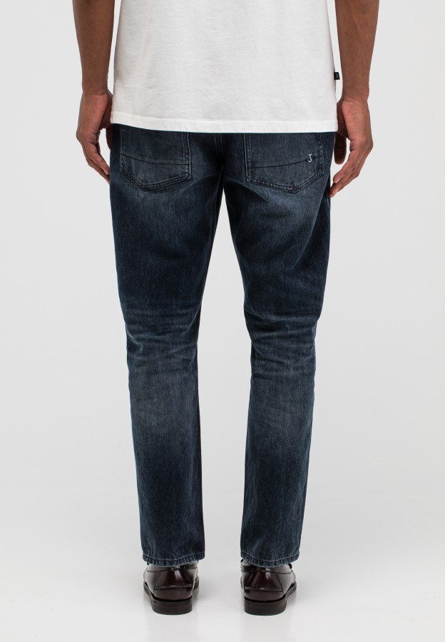 Afbeelding van Stockton Night Denim Medium Aged 812  - Heren Denim Regular -  Butcher of Blue